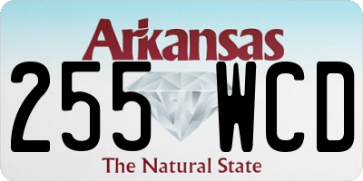 AR license plate 255WCD