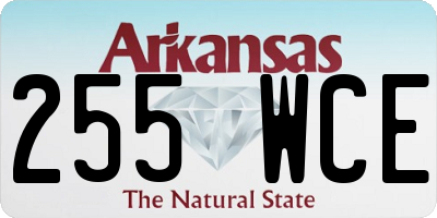 AR license plate 255WCE
