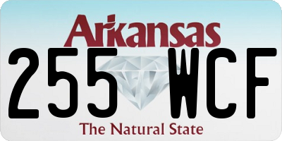 AR license plate 255WCF