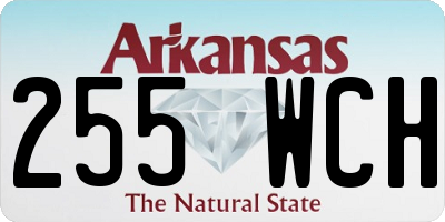 AR license plate 255WCH