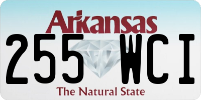 AR license plate 255WCI