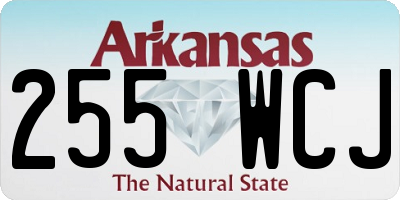 AR license plate 255WCJ