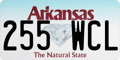 AR license plate 255WCL