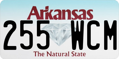 AR license plate 255WCM