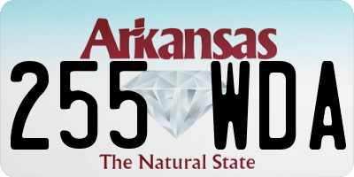 AR license plate 255WDA