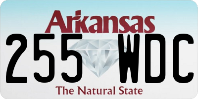 AR license plate 255WDC