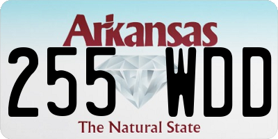 AR license plate 255WDD