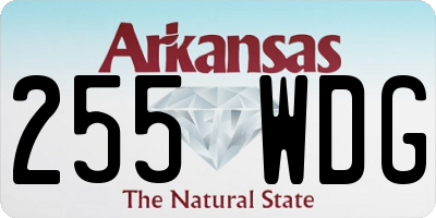 AR license plate 255WDG