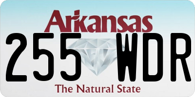 AR license plate 255WDR