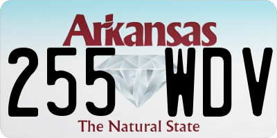 AR license plate 255WDV