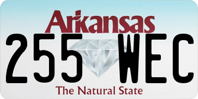 AR license plate 255WEC