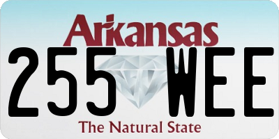 AR license plate 255WEE
