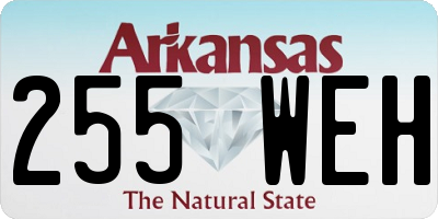 AR license plate 255WEH