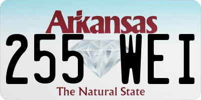 AR license plate 255WEI