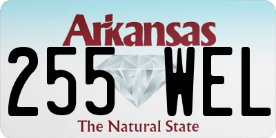 AR license plate 255WEL