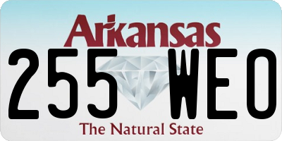 AR license plate 255WEO
