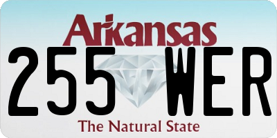 AR license plate 255WER