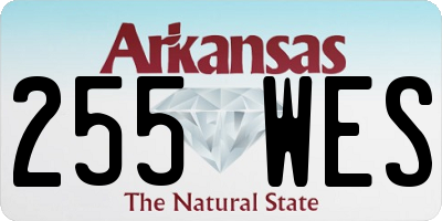 AR license plate 255WES