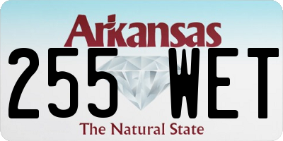 AR license plate 255WET