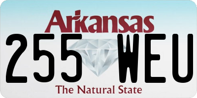 AR license plate 255WEU