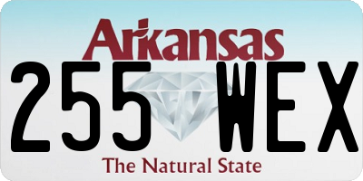 AR license plate 255WEX