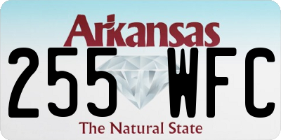 AR license plate 255WFC