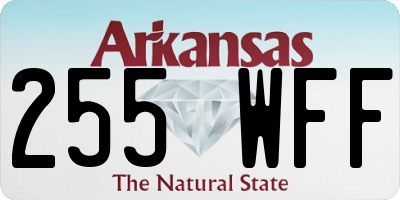 AR license plate 255WFF