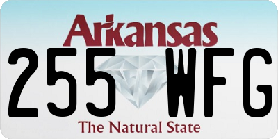 AR license plate 255WFG