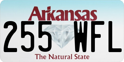 AR license plate 255WFL