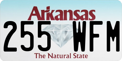 AR license plate 255WFM