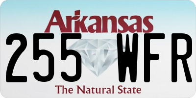 AR license plate 255WFR