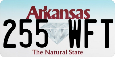 AR license plate 255WFT