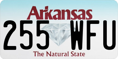AR license plate 255WFU
