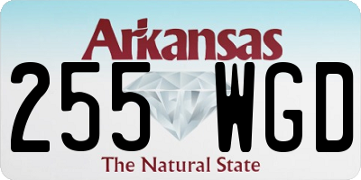 AR license plate 255WGD