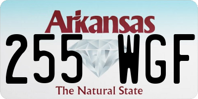AR license plate 255WGF