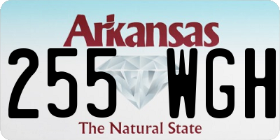 AR license plate 255WGH