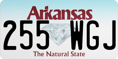 AR license plate 255WGJ