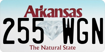 AR license plate 255WGN