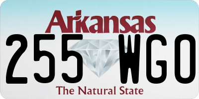 AR license plate 255WGO