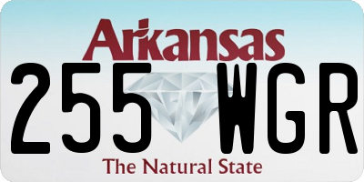 AR license plate 255WGR