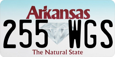 AR license plate 255WGS