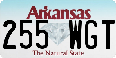 AR license plate 255WGT