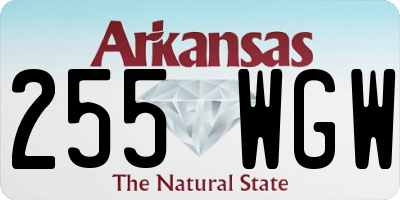AR license plate 255WGW