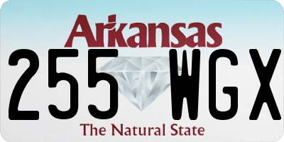 AR license plate 255WGX