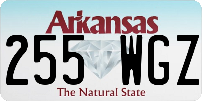 AR license plate 255WGZ