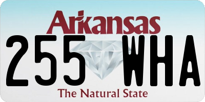 AR license plate 255WHA