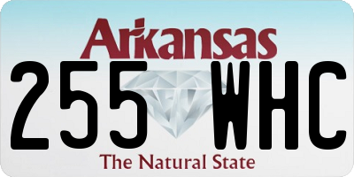 AR license plate 255WHC