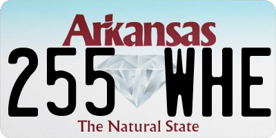 AR license plate 255WHE