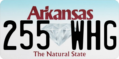AR license plate 255WHG