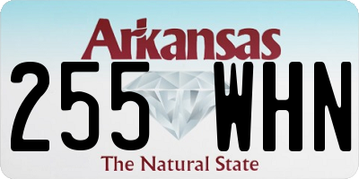 AR license plate 255WHN